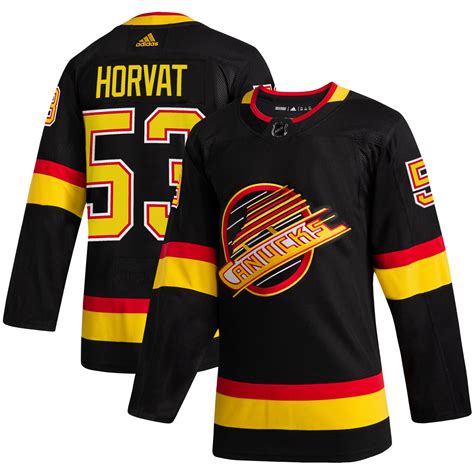 Men's Vancouver Canucks Bo Horvat adidas Black 2019/20 Alternate ...