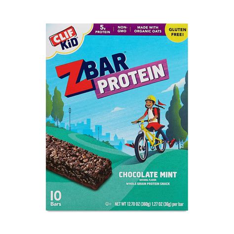 Clif Bar Z Bar Protein Chocolate Mint Bars | Thrive Market