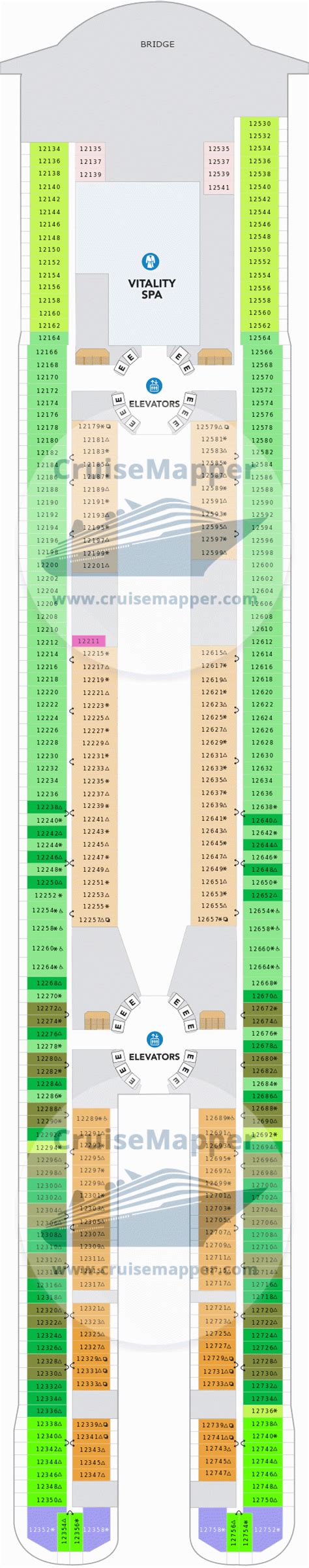 Icon Of The Seas deck 12 plan | CruiseMapper