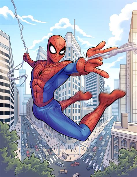 How To Draw Spiderman Comic Book Style - Retro Spiderman Aesthetic ...