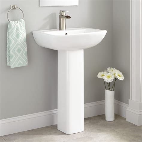 Kerr Porcelain Pedestal Sink - Bathroom