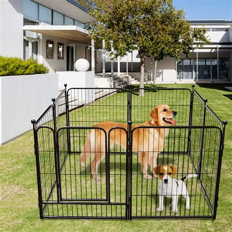 Dog Playpen 8 Panels 40"H for Inside Heavy Duty Pet Pen Large Puppy ...