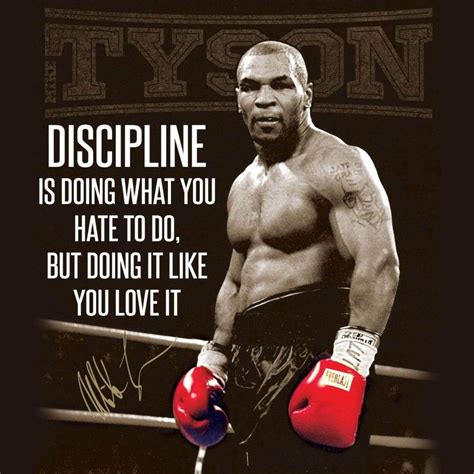 Buy Fabulous Discipline Mike Tyson Boxer Inspiring Quote English ...