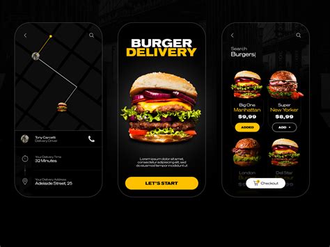 Burger Delivery App by Sergio on Dribbble