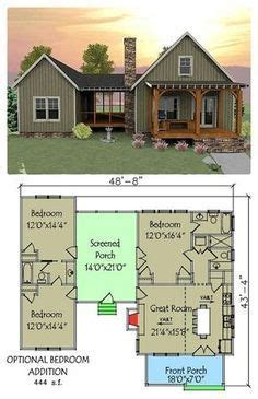 "This house plan has a unique layout with a spacious screened porch ...