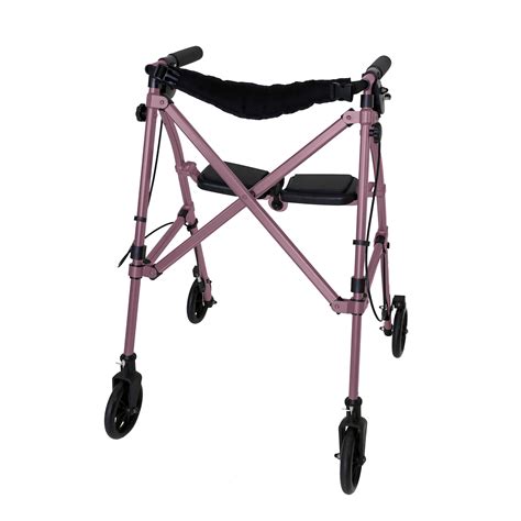 Able Life Space Saver Rollator, Lightweight 4 Wheel Travel Walker ...