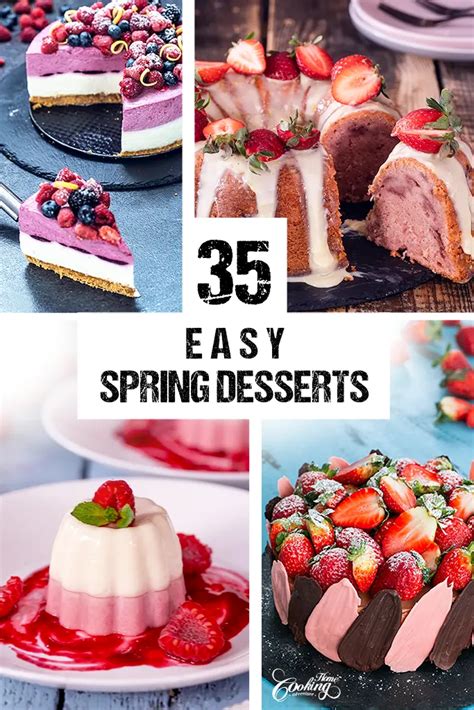 35 Easy Spring Desserts - Home Cooking Adventure