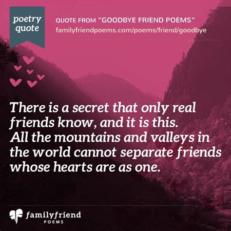 23 Goodbye Poems For Friends - Poems Saying Goodbye to Friends