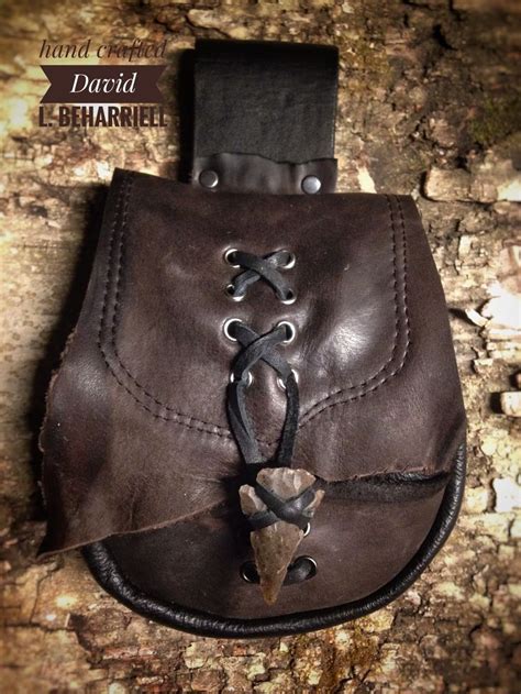 Hand crafted leather possibles bag . Bushcraft belt-pouch by David L ...