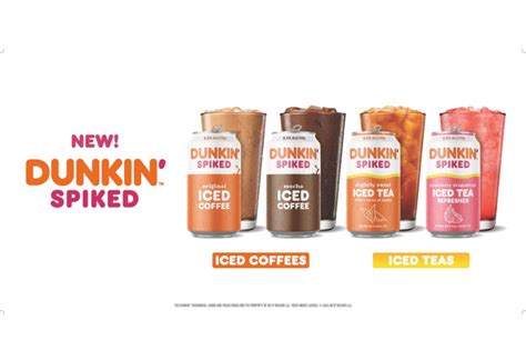 Dunkin' introduces its Spiked Iced Teas and Coffee to the RTD alcoholic ...