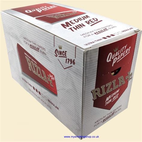 Rizla Regular Red 70mm Rolling Papers Box of 100 Packs