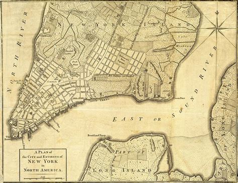 Antique Maps - Old Cartographic maps - City of New York and its ...