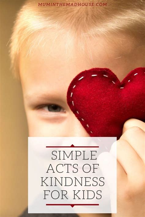 Simple Acts of Kindness for Kids Perfect for Lockdown | Kindness for ...