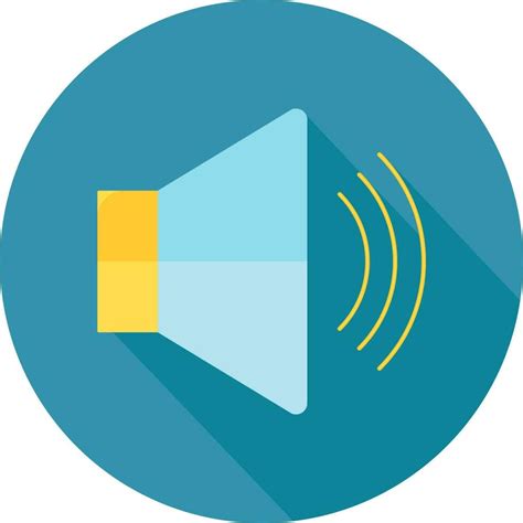 Flat style Speaker icon in blue and yellow color. 24369344 Vector Art ...