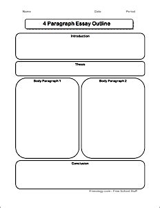 Five Paragraph Essay Outline - Freeology