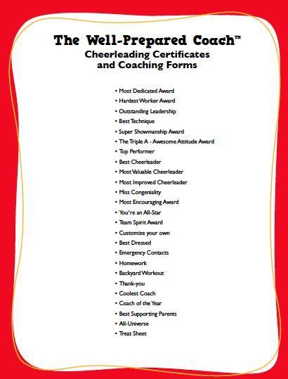 Cheerleading Award Templates | Cheerleading award, Cheerleading ...