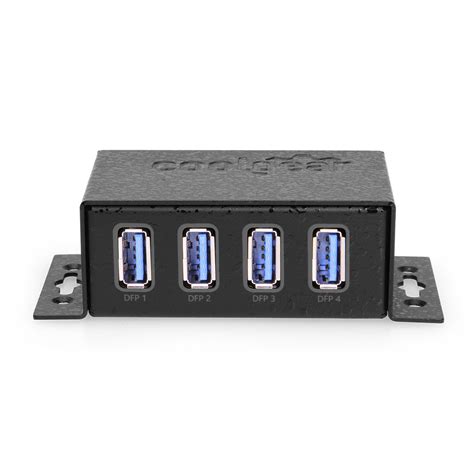 USB 3.1 Powered 4 Port Mini Hub with ESD & Surge Protection | Coolgear