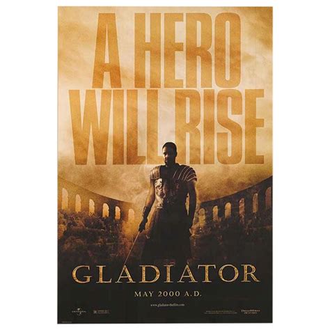 Gladiator, Unframed Poster, 2000 For Sale at 1stDibs