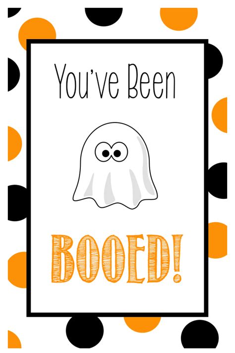 You've Been Booed! Free Printable Tags - Crazy Little Projects