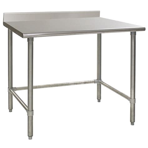 Eagle Group T2448STE-BS 24" x 48" Open Base Stainless Steel Commercial ...