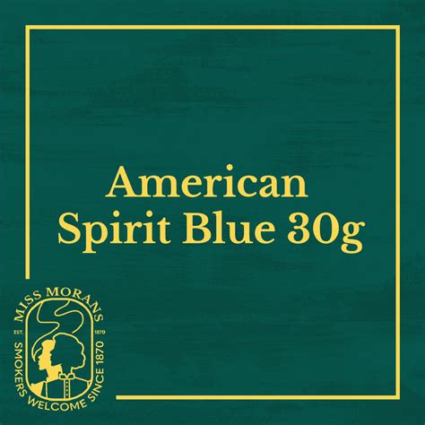 American Spirit Blue Additive Free Rolling Tobacco - Miss Morans