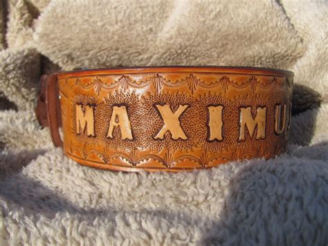 Hand Crafted Extra Large Dog Collar With Wilderness Scene, Personized ...