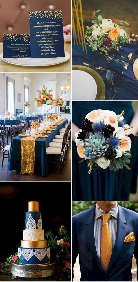 navy blue wedding theme - Allegra Kinsey