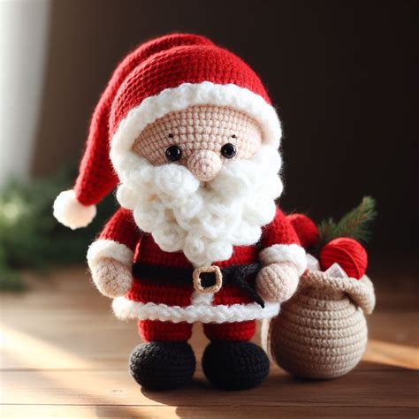 Cute Crochet Santa Claus Amigurumi Free Pattern – Amigurumi