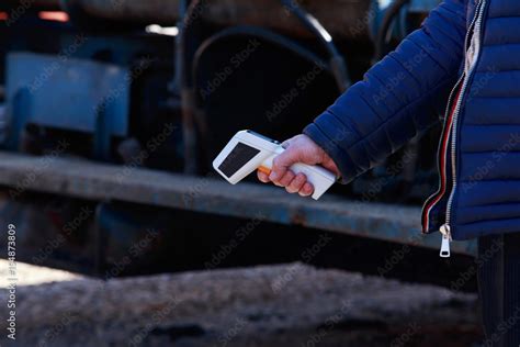 Infrared laser device Stock Photo | Adobe Stock