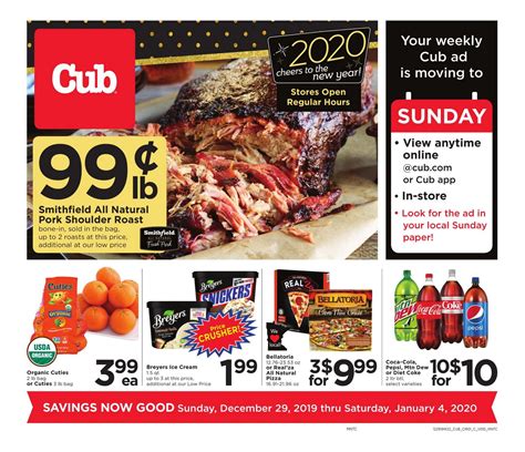 Cub Foods Weekly Ad Dec 29 – Jan 4, 2020