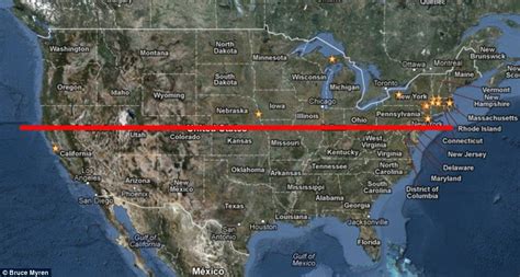 33rd Parallel Map United States