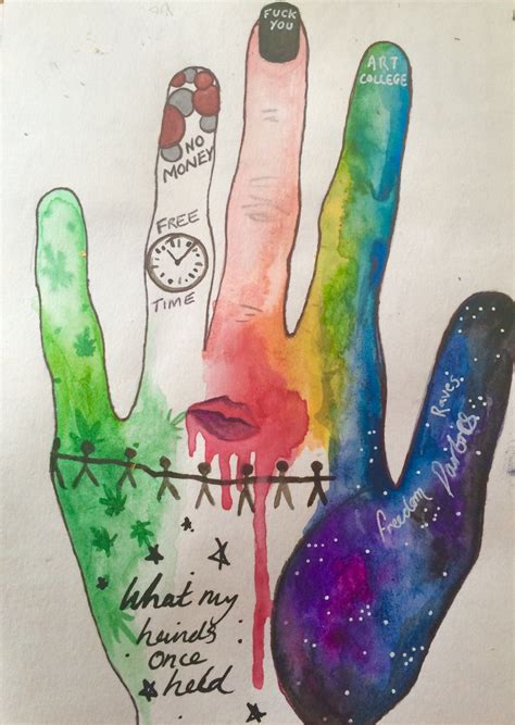 Hands Past and Future: Art Therapy Activity. | Art therapy activities ...