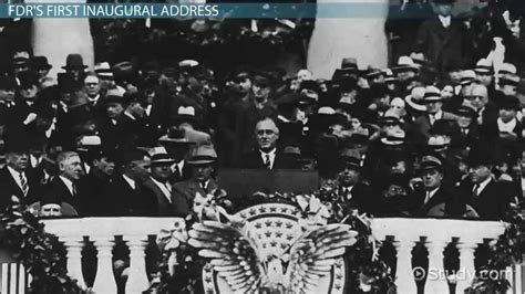 FDR's First Inaugural Address: Summary & Analysis - Video & Lesson ...