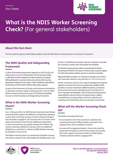 NDIS Worker Screening Check