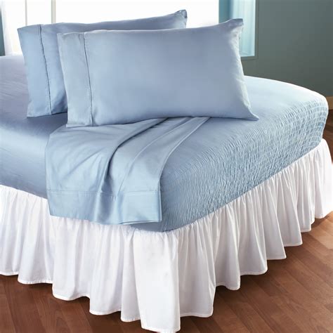 King Size Wicking DuPont Bed Tite Sheets Set with Pillowcases - Light ...