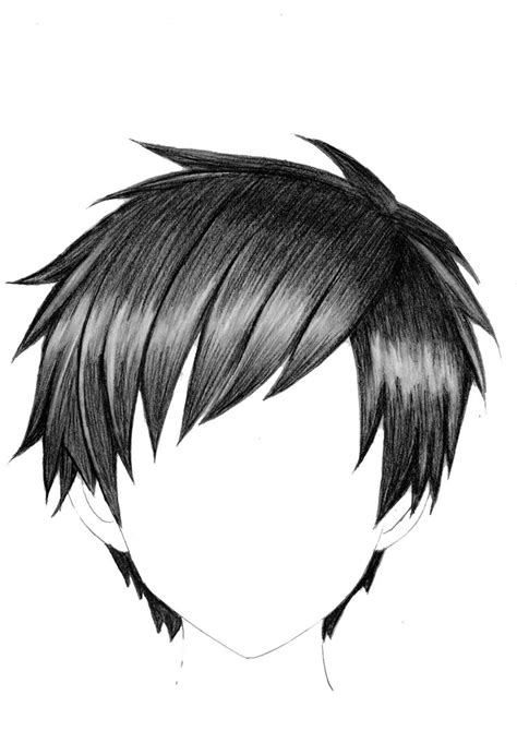 How To Draw Anime Boy Hair - Draw Realistic Anime Hair | Boy hair ...