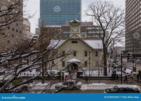 Sapporo Clock Tower is a Symbol of Hokkaido during Winter Season.this ...