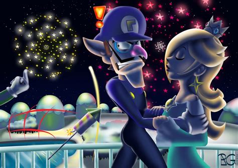 Waluigi and Rosalina romantic moments - Waluigi and Rosalina Fan Art ...