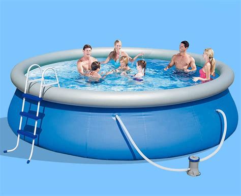 Inflatable Swimming Pool,Family Swimming Pool Round Inflatable Swimming ...