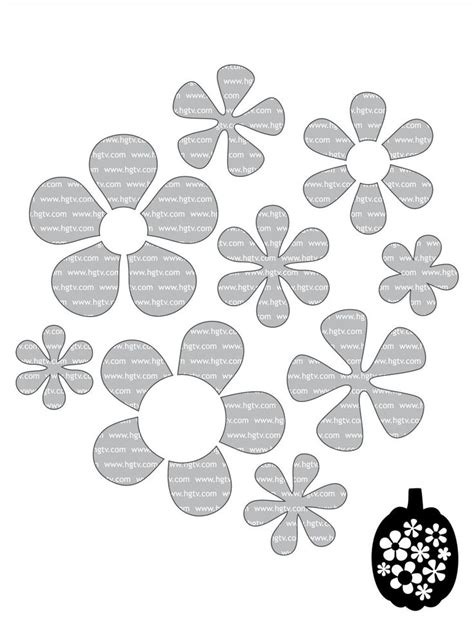 '70s-Inspired Floral Pumpkin Carving Stencil | Pumpkin carving ...