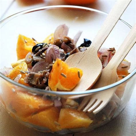 Anchovies and Orange Salad Recipe — Anchovy Salad Recipe — Salad with ...