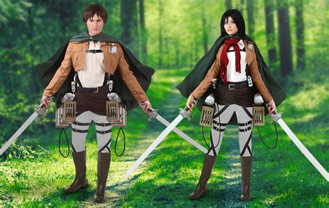 Attack on Titan Training Corps Cosplay Costume Full Set with Cape ...