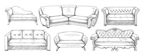 Discover 82+ sofa set sketch super hot - seven.edu.vn