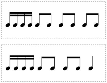 Rhythm Flashcards - Set 2 - Sixteenth Note Patterns by Meredith Smith Music