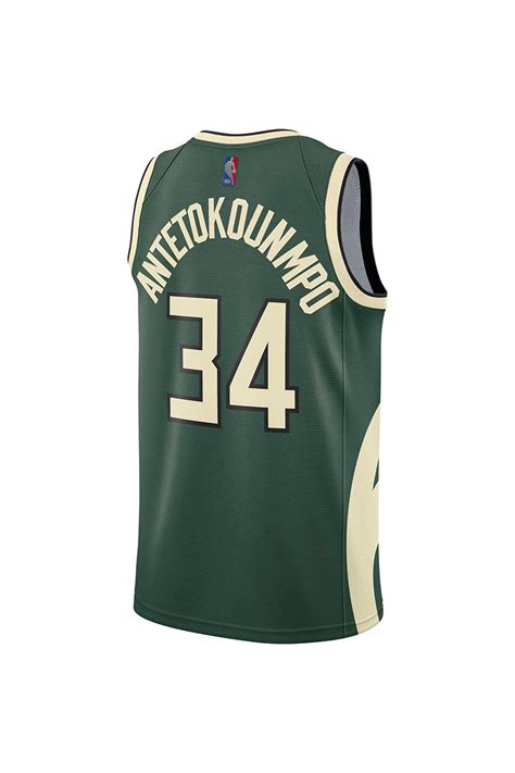 Milwaukee Bucks Giannis Antetokounmpo NIKE Earned Edition 2020-21 ...