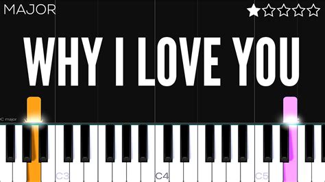 MAJOR - Why I Love You | EASY Piano Tutorial - YouTube