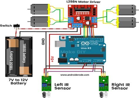 Circuit Diagram For Line Follower Robot Using Arduino - Wiring View and ...