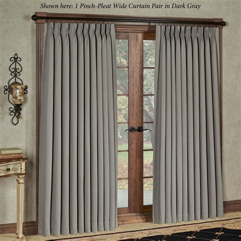 Ultimate Blackout Energy Efficient Wide Width Pinch Pleat Curtains