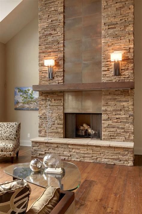 Warm up your home with an awesome stone fireplace | Design camino ...