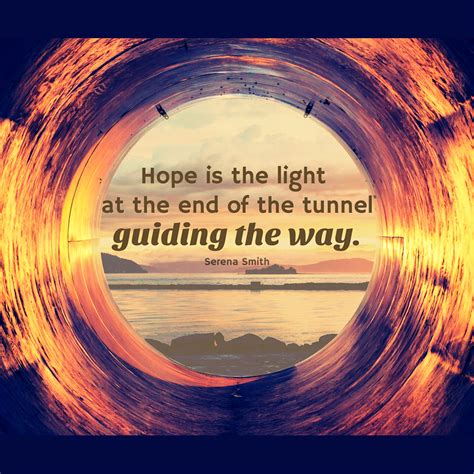 Hope is light at the end of the tunnel | Templates | Stencil